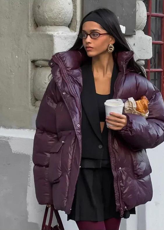 Jillian Glossy Puffer Jacket
