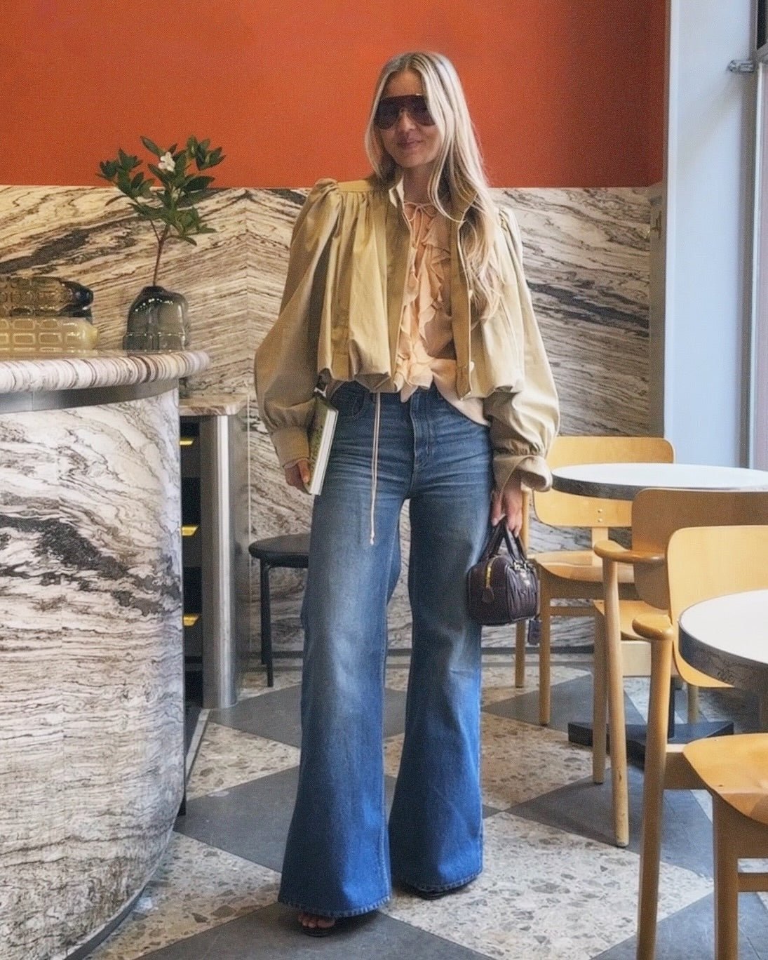 Karina Cropped Pleated Jacket