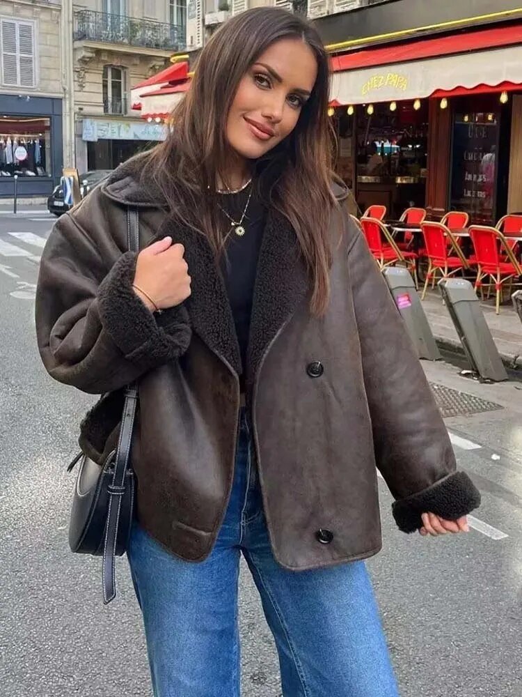 Laila Faux Leather Jacket