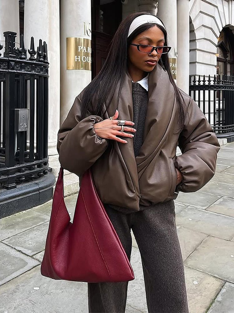 Lara Lapel Leather Jacket