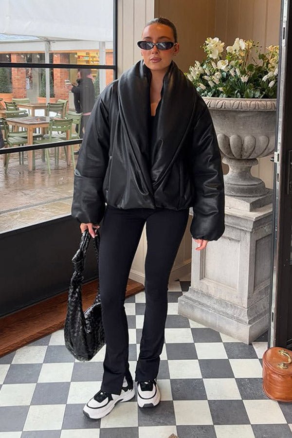 Lara Lapel Leather Jacket