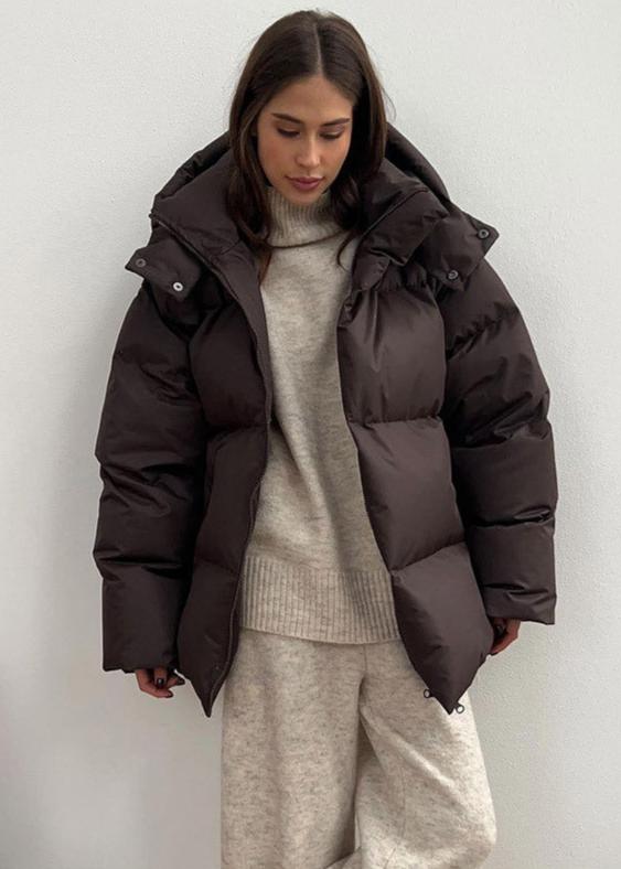 Leila Oversized Detachable Hood Puffer Jacket