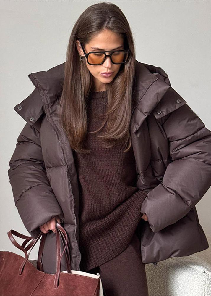 Leila Oversized Detachable Hood Puffer Jacket