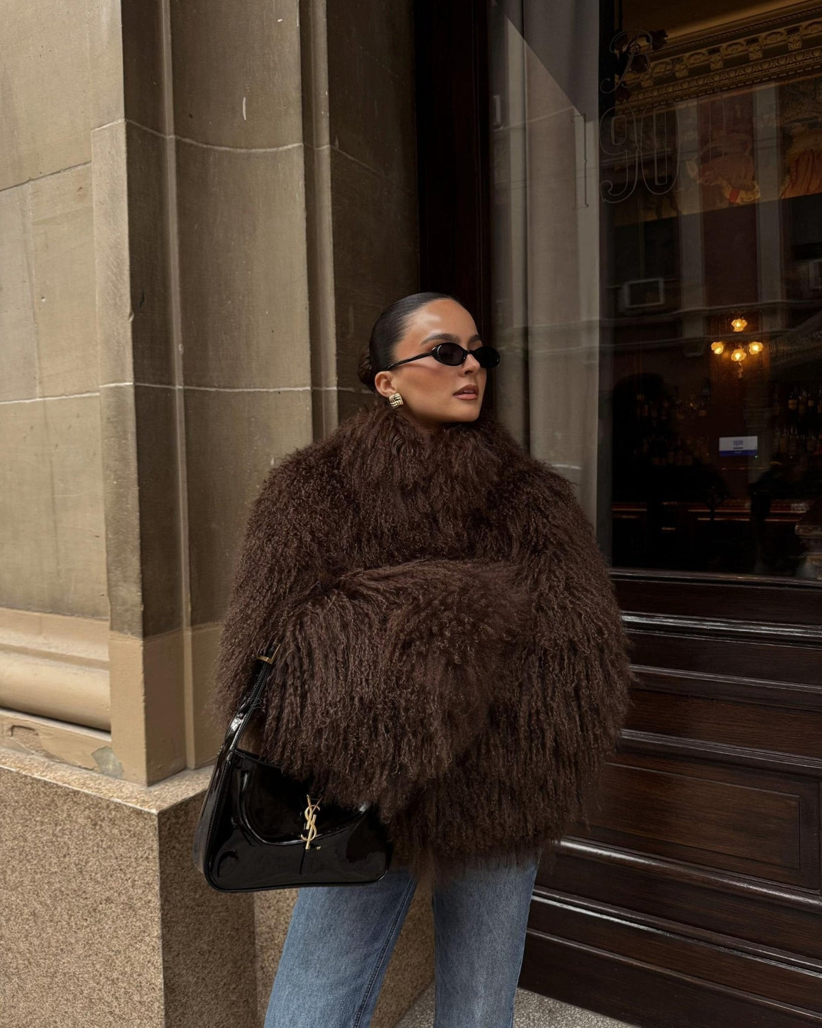 Liza Fuzzy Faux Fur Coat