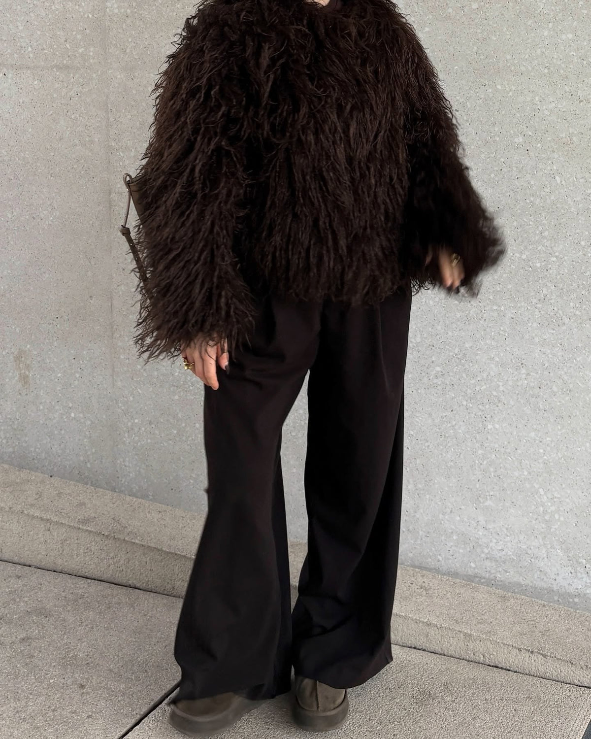 Liza Fuzzy Faux Fur Coat