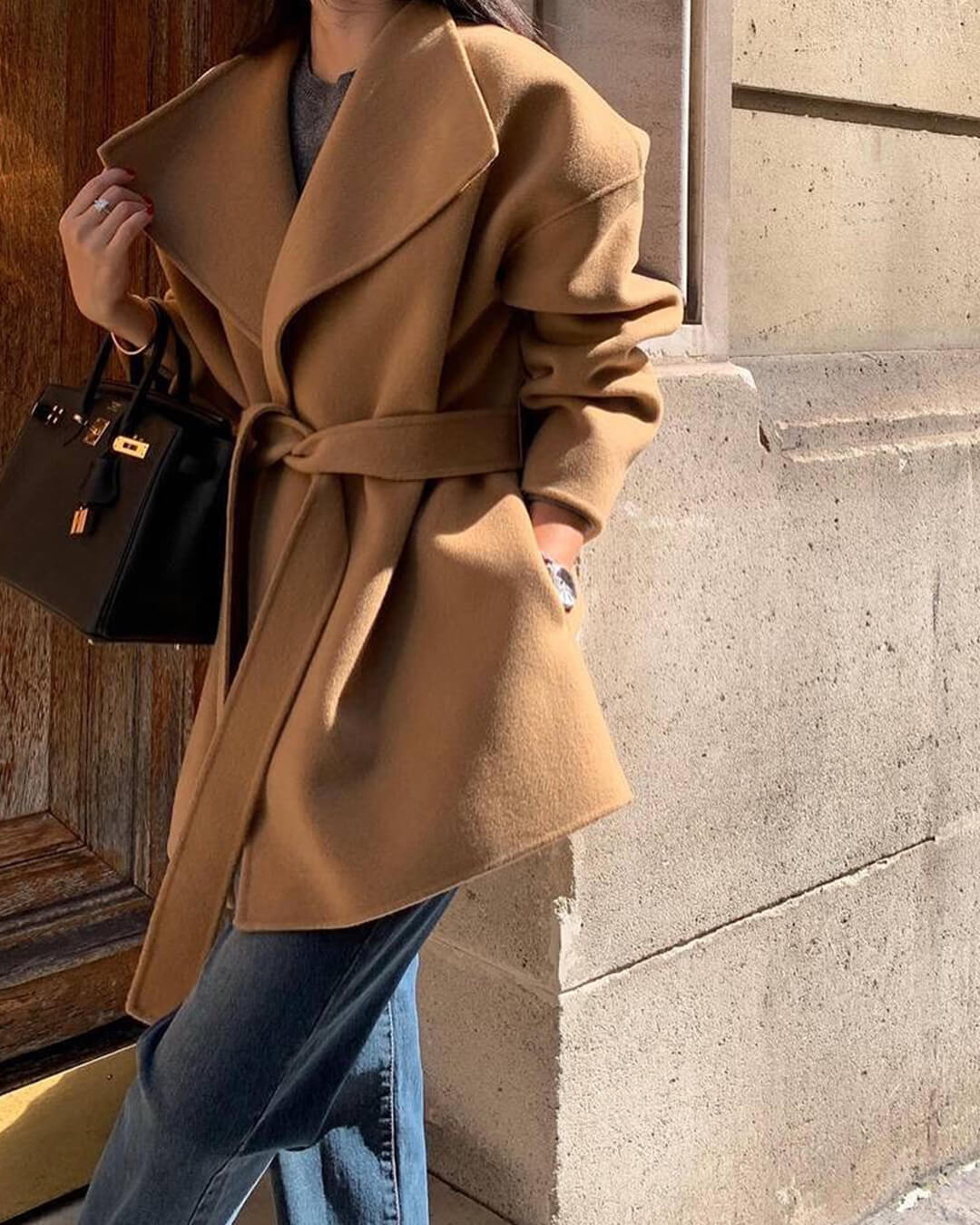 Lorelie Belted Wrap Coat