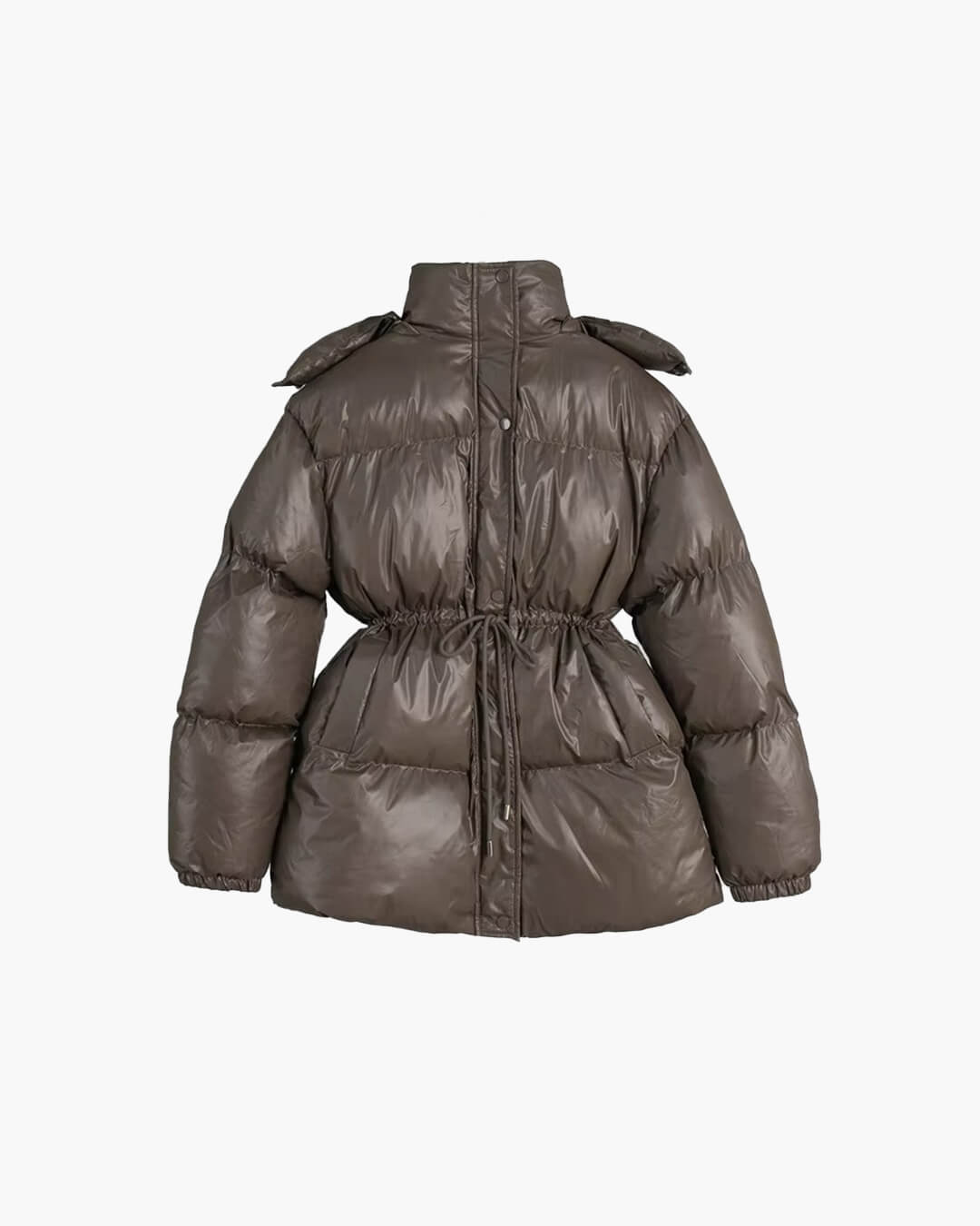 Lorie Drawstring Hooded Puffer Coat