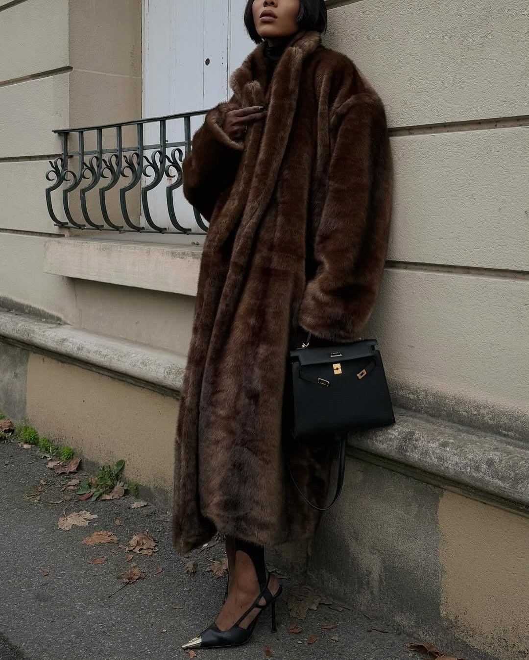 Lucie Faux Fur Maxi Coat