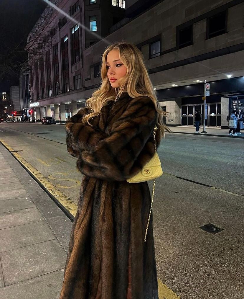 Lucie Faux Fur Maxi Coat