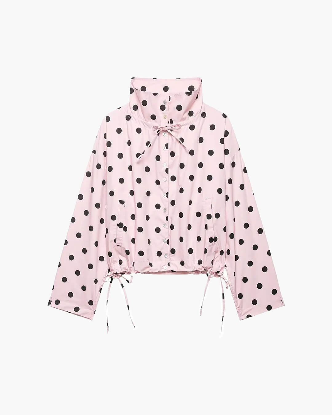Margaret Drawstring Polka Dot Jacket