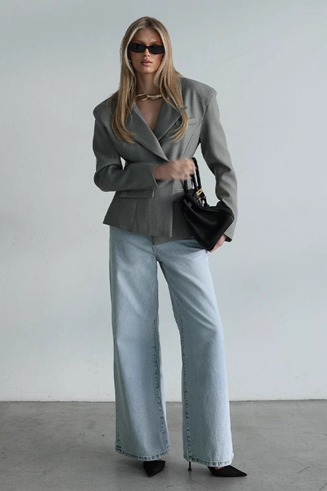 Maxine Scarf-Collar Blazer