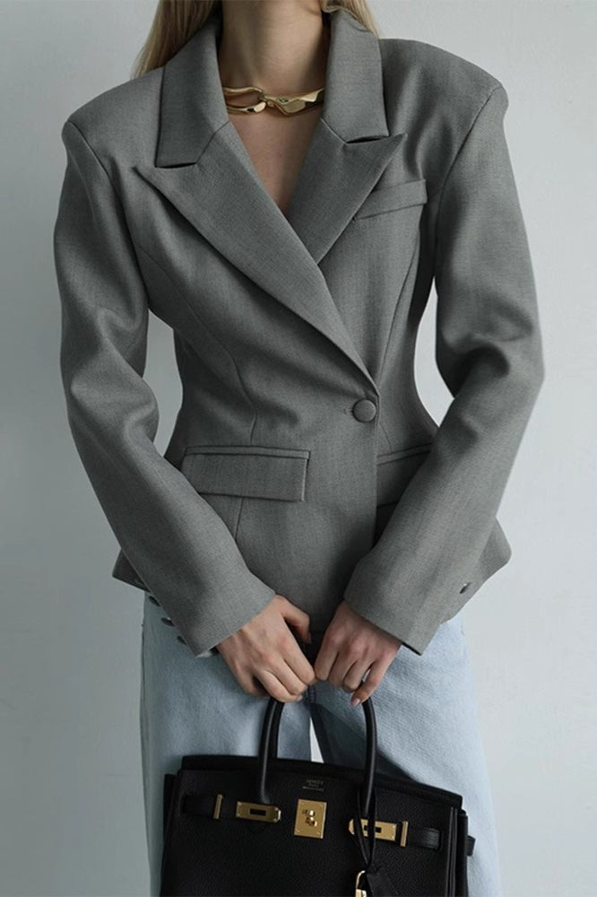 Maxine Scarf-Collar Blazer