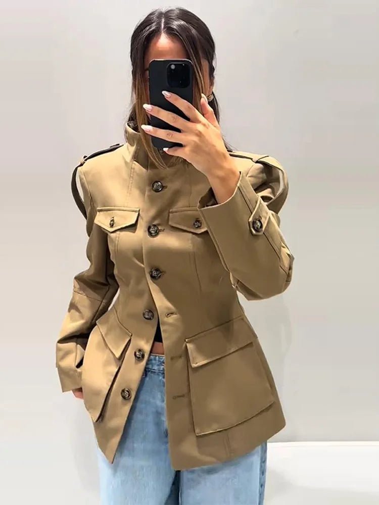 Melinda Slim Fit Trench Coat