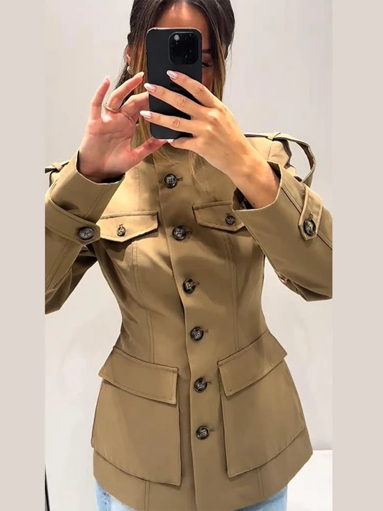 Melinda Slim Fit Trench Coat