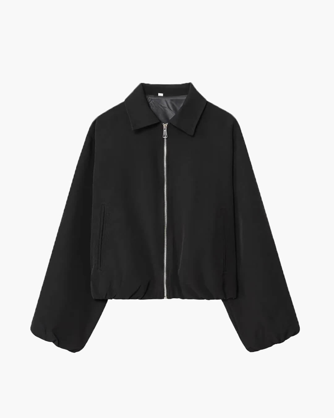 Midori Puff Sleeve Bomber Jacket