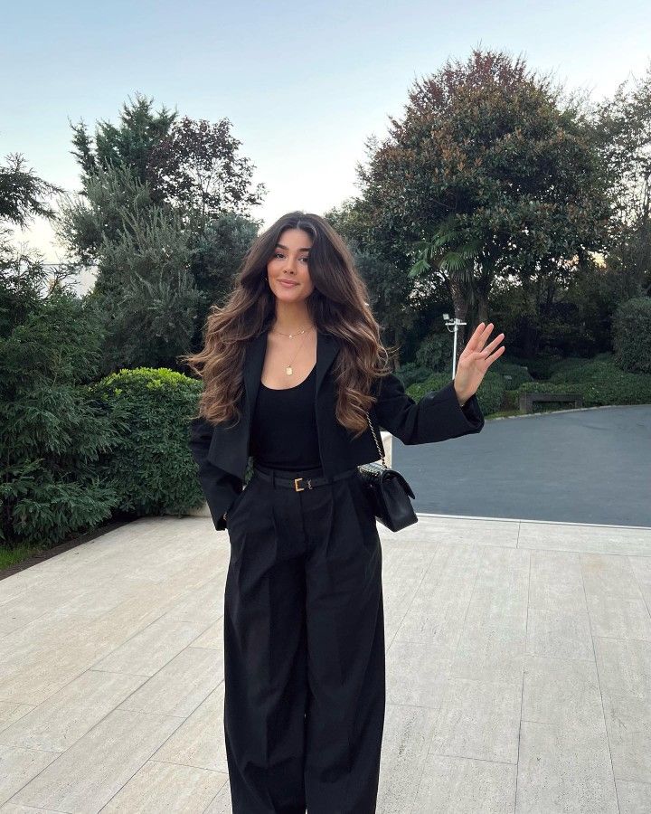 Olga Padded Cropped Suit Jacket