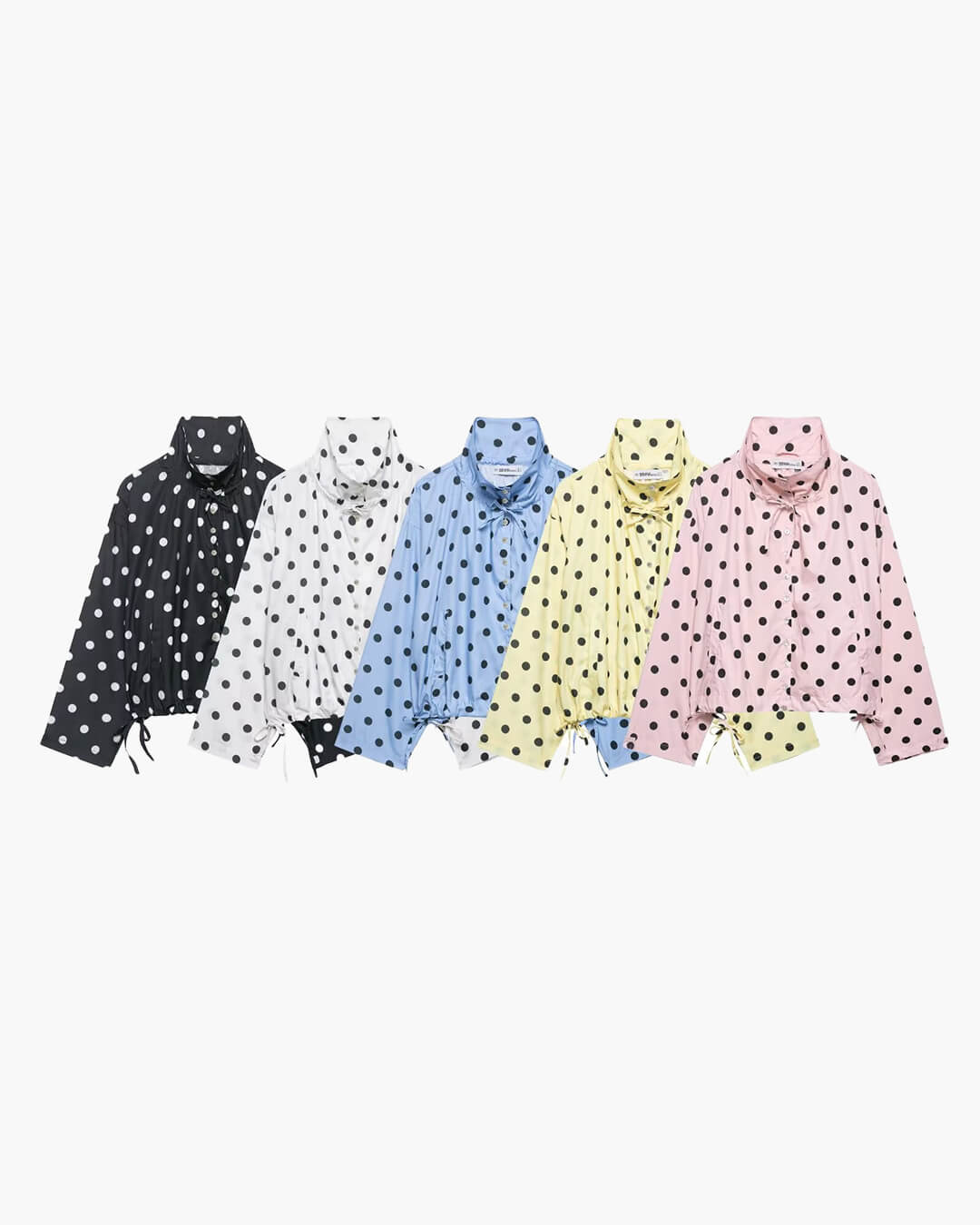 Patricia Polka Dot High Collar Jacket