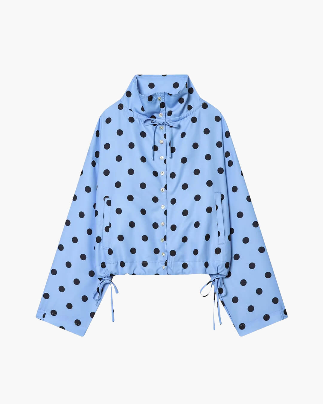 Patricia Polka Dot High Collar Jacket