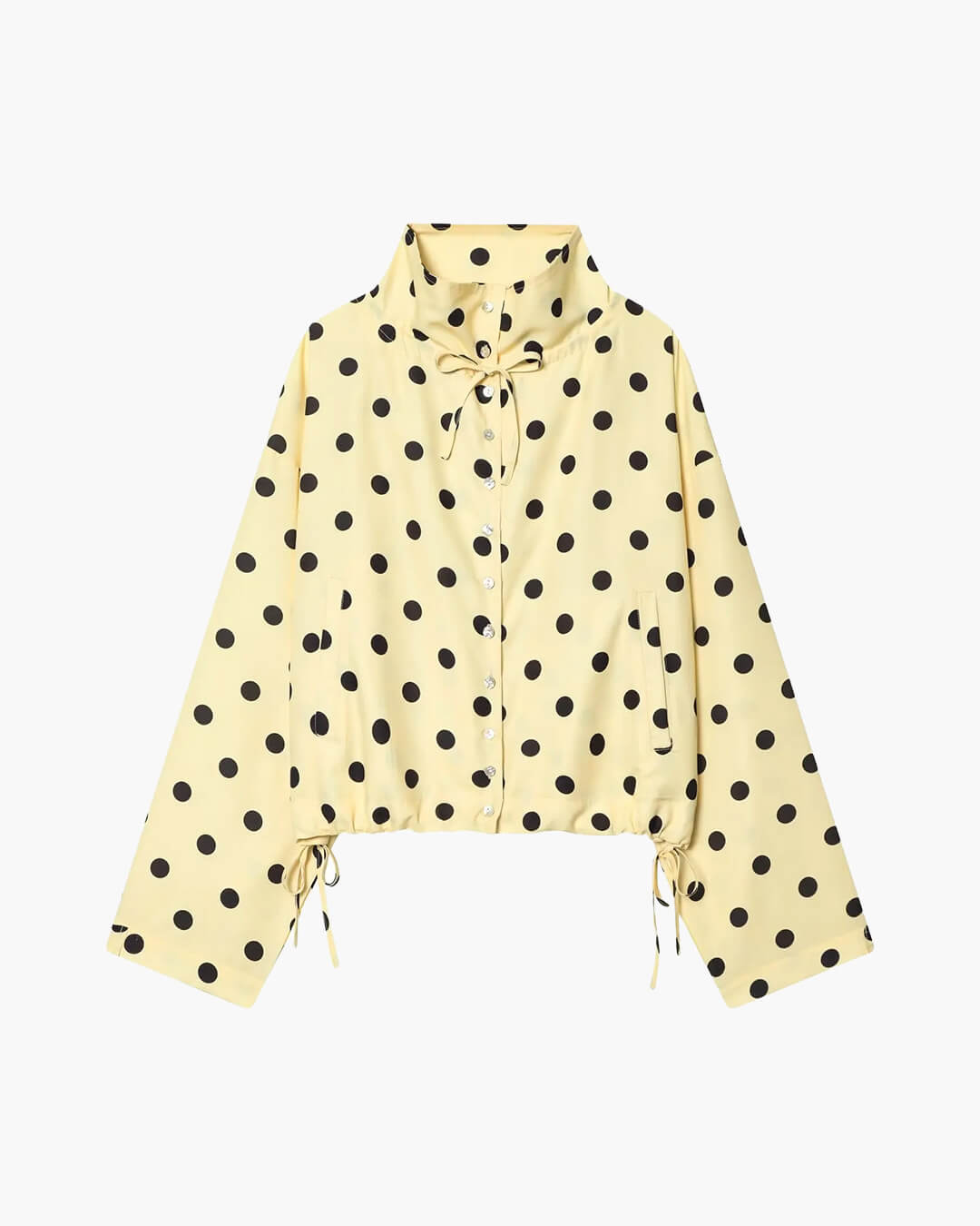 Patricia Polka Dot High Collar Jacket