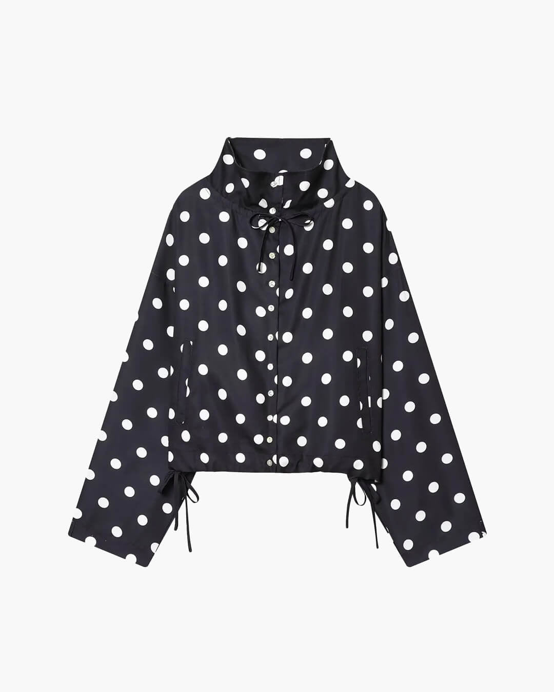 Patricia Polka Dot High Collar Jacket