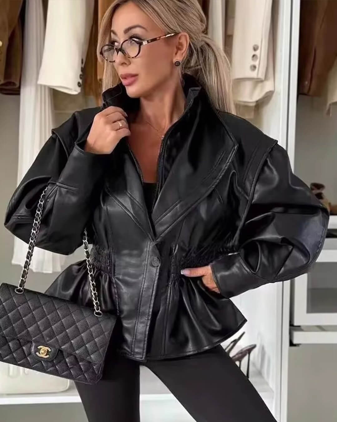 Stephanie Leather Jacket