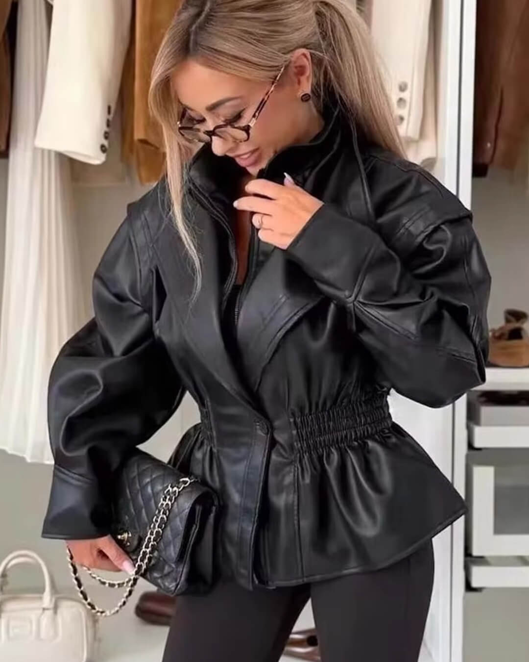 Stephanie Leather Jacket