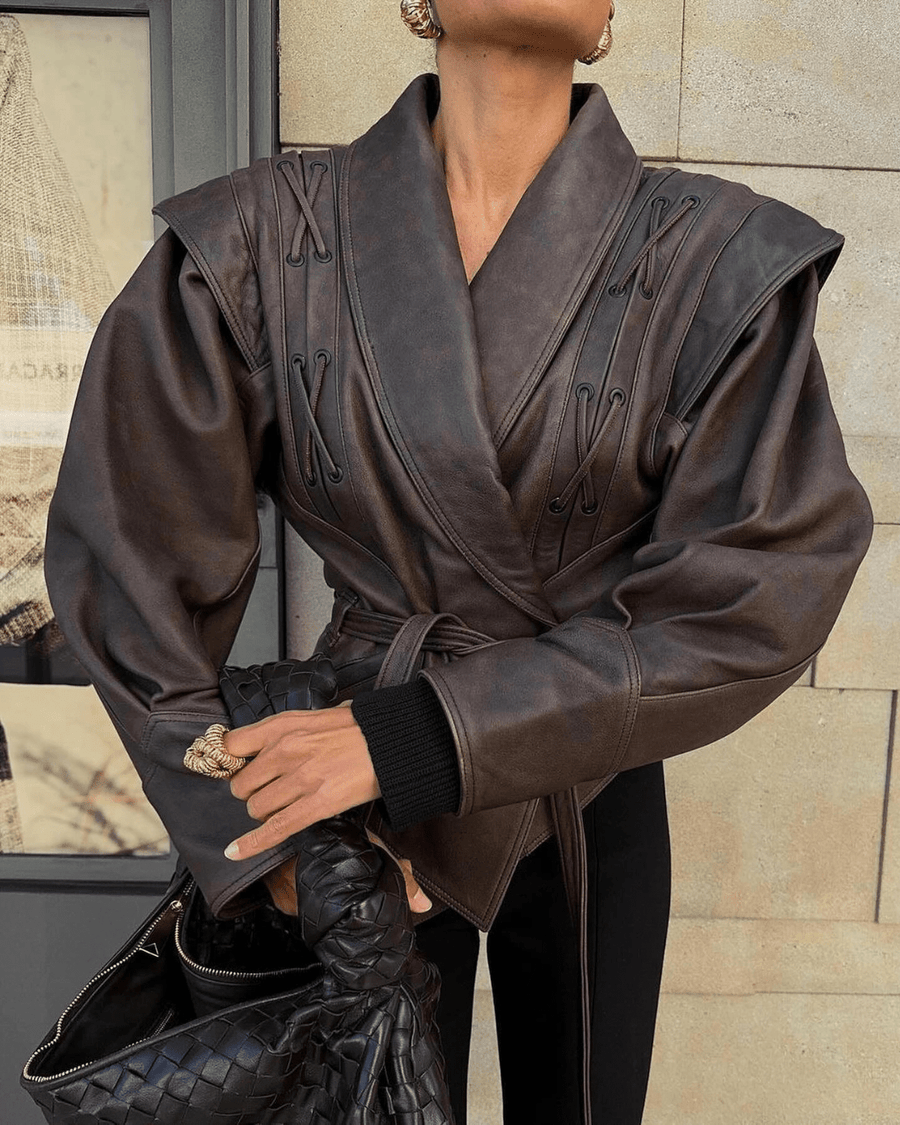 Veronica Faux Leather Jacket