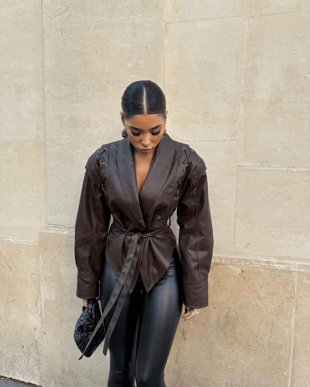 Veronica Faux Leather Jacket