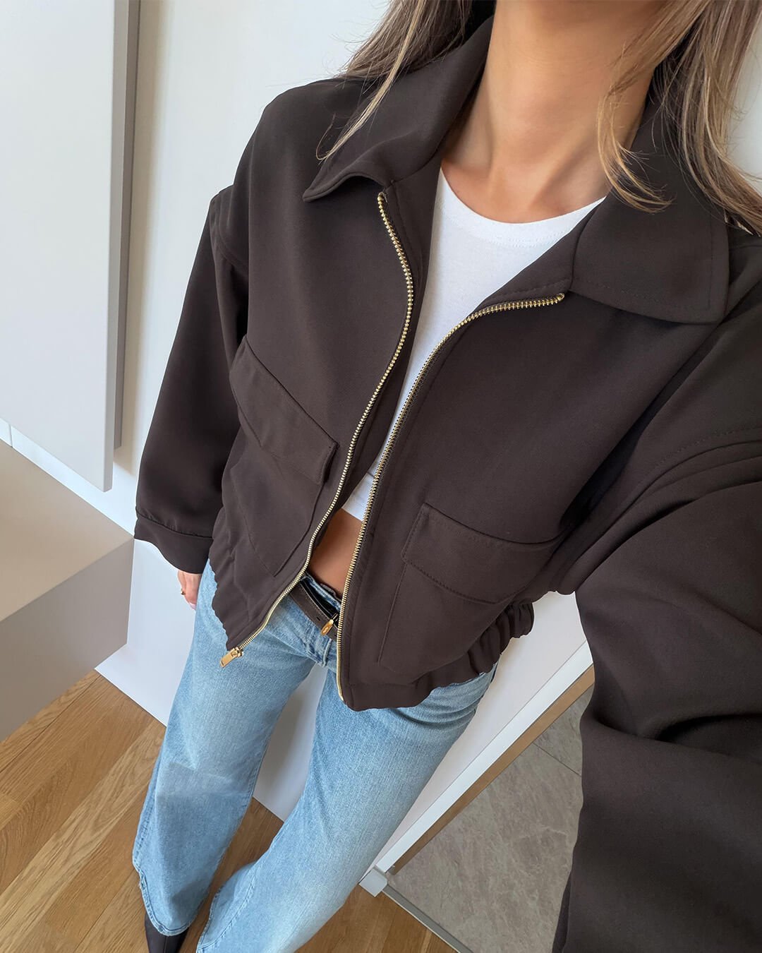 Zoey Zip Up Pocket Jacket
