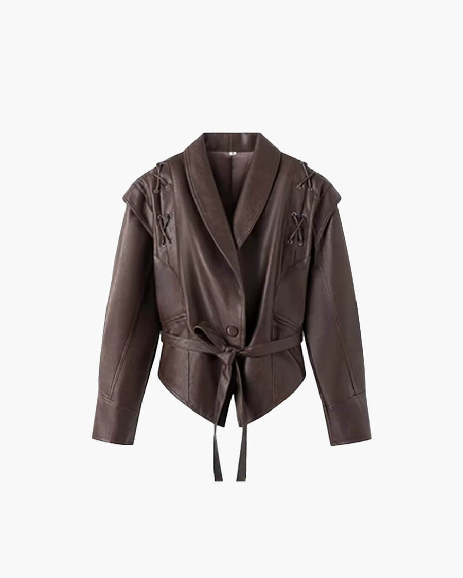 Zyra Biker Leather Jacket