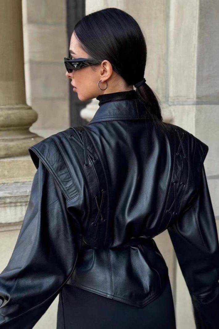Zyra Biker Leather Jacket