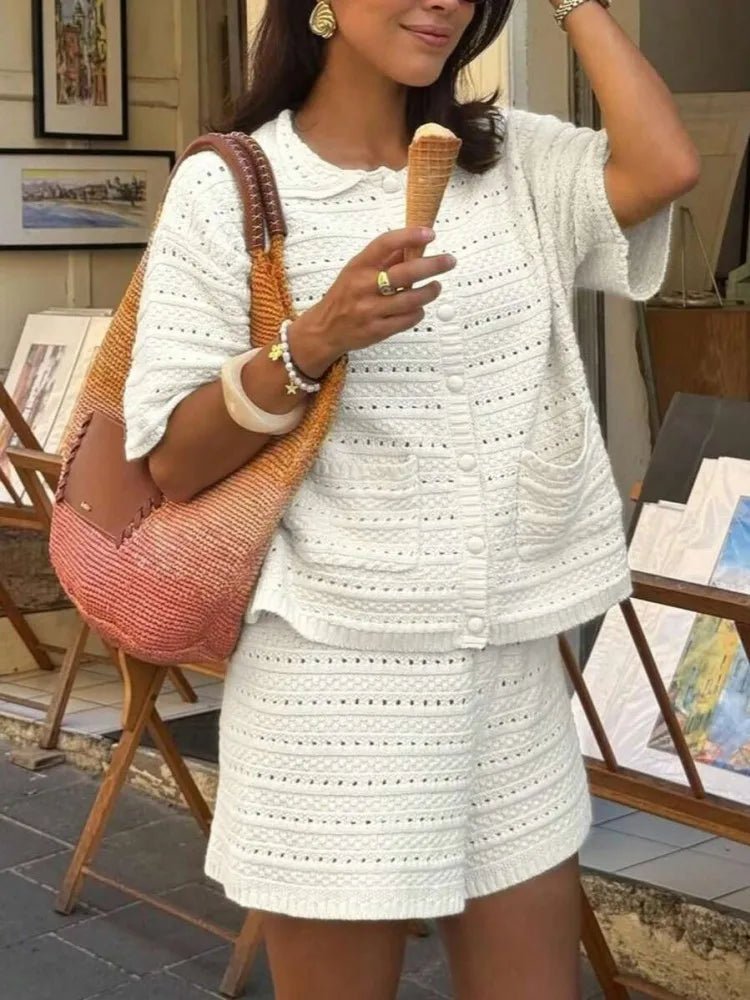 Amaia Knitted Two-Piece Summer Set