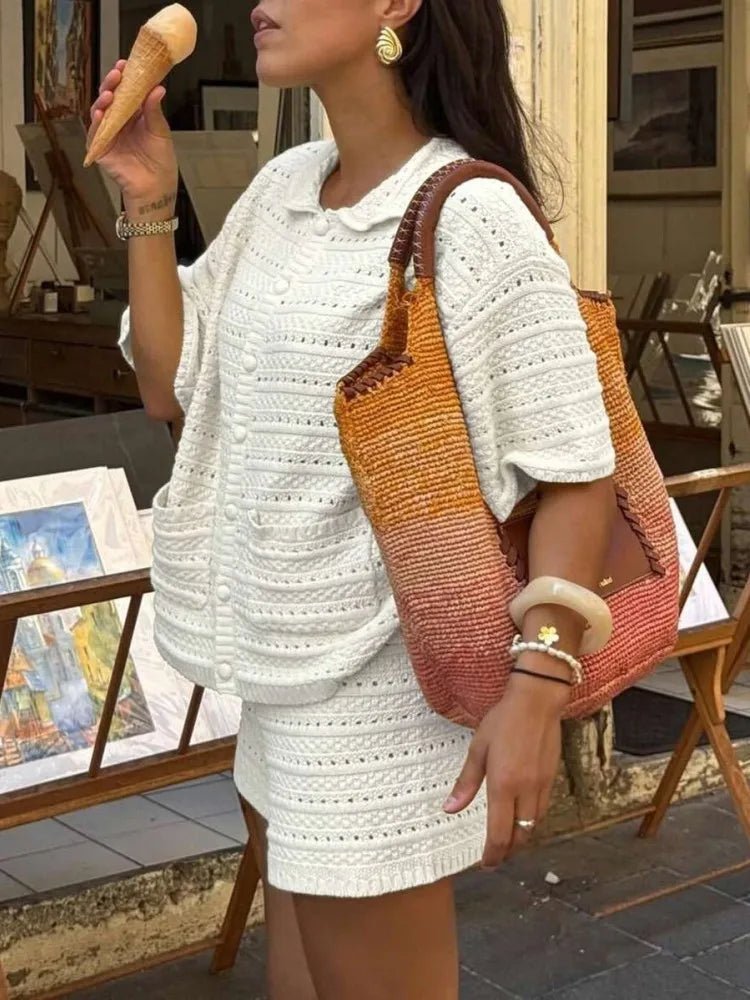 Amaia Knitted Two-Piece Summer Set