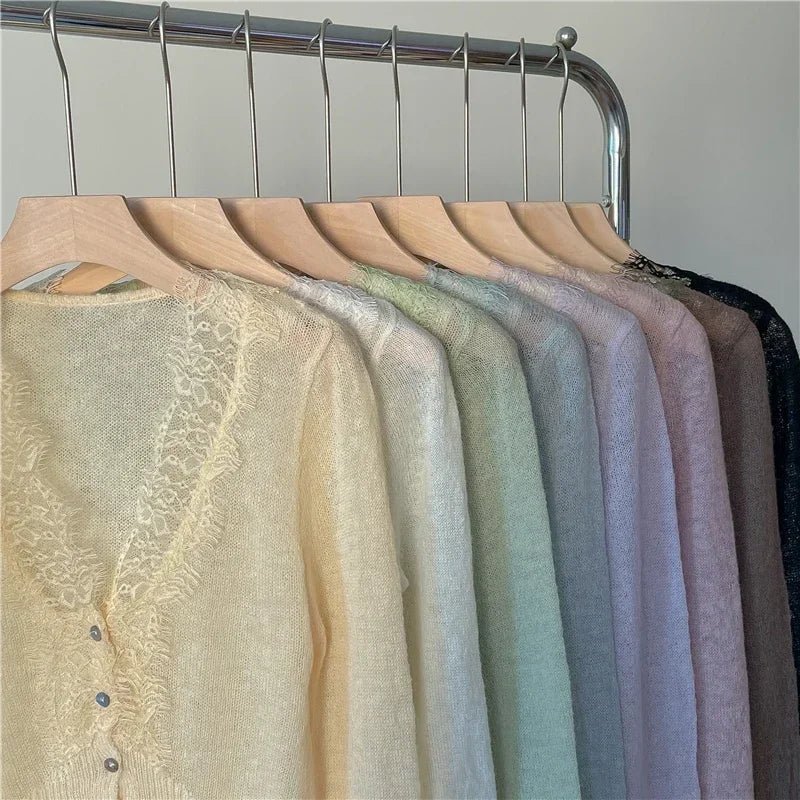 Aurelie Knitted Lace Cardigan
