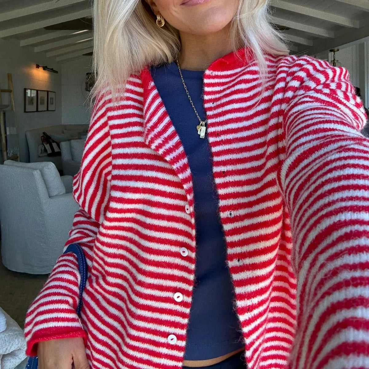Sofia Striped Cardigan