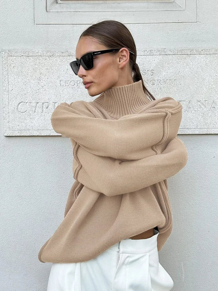 Katie Turtleneck Knit Sweater
