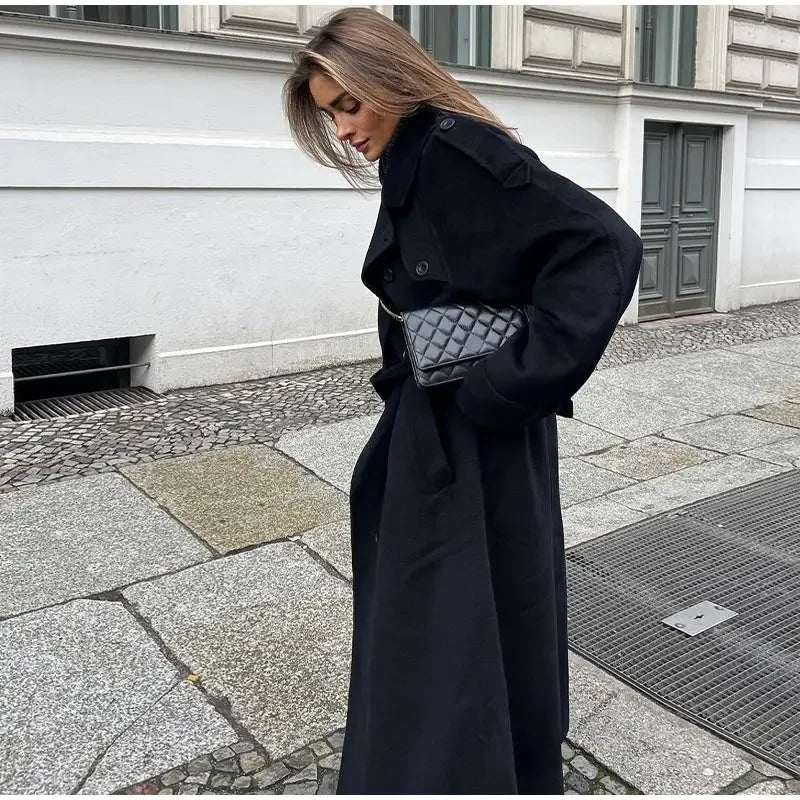 Emma Lace Up Trench Coat